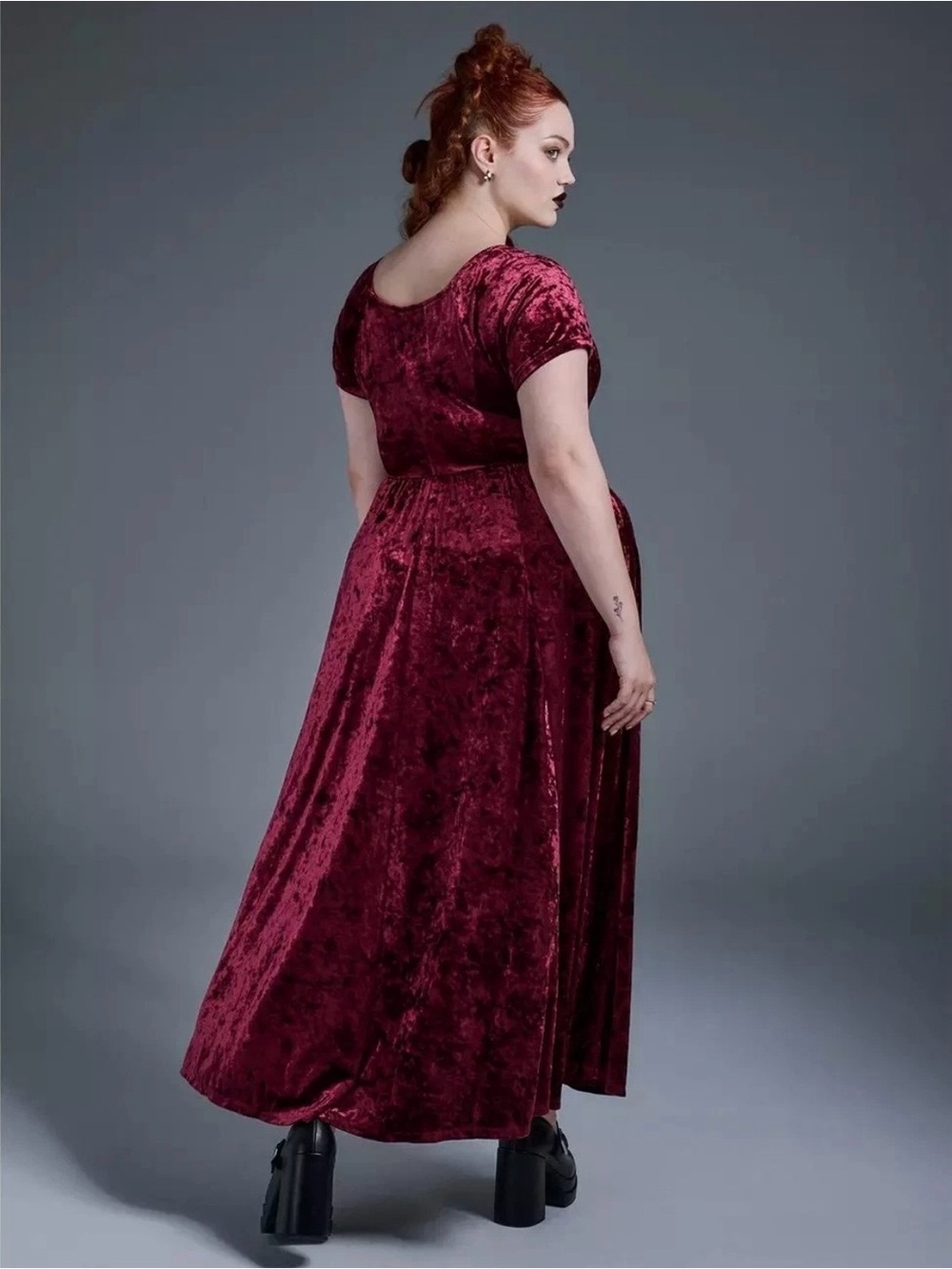 NWT Torrid Nightfall Velvet Maxi Dress - Picture 2 of 5